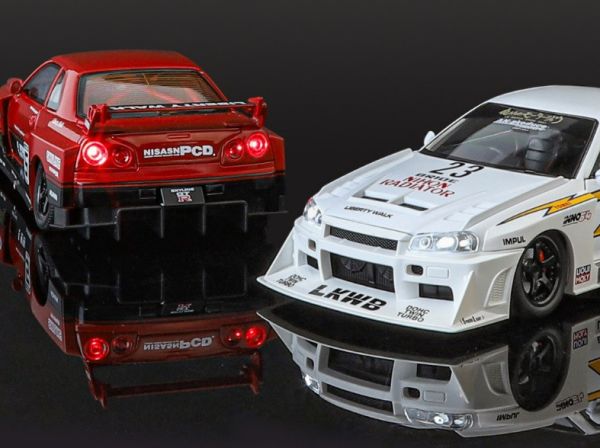 1/24 日式 爆走 GTR R34 GT-R JDM 合金車 1:24 