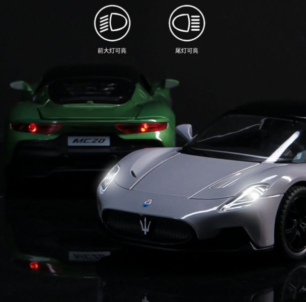 1:22 瑪莎拉蒂 MC20 高仿真合金車 