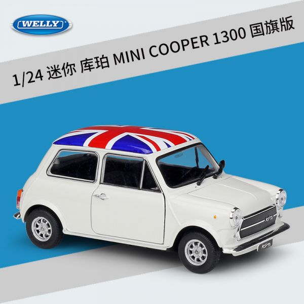 Welly 威利 正版授權 1：24 MINI COOPER 1300 合金車 