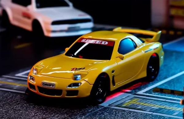 1:43 迷你 JDM RX7 復古 遙控車 1/43 