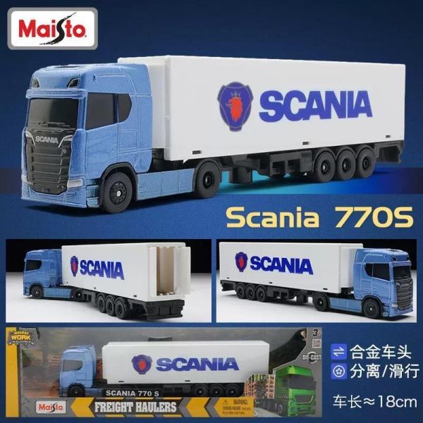 美馳圖 VOLVO Scania 正版授權 斯坎尼亞 貨櫃車 卡車 怪手 模型車 