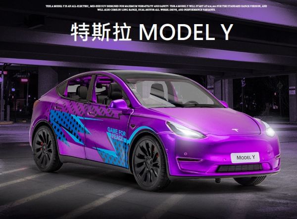 1/24 新款 特斯拉 Y 合金車 1:24 模型車 電動車 