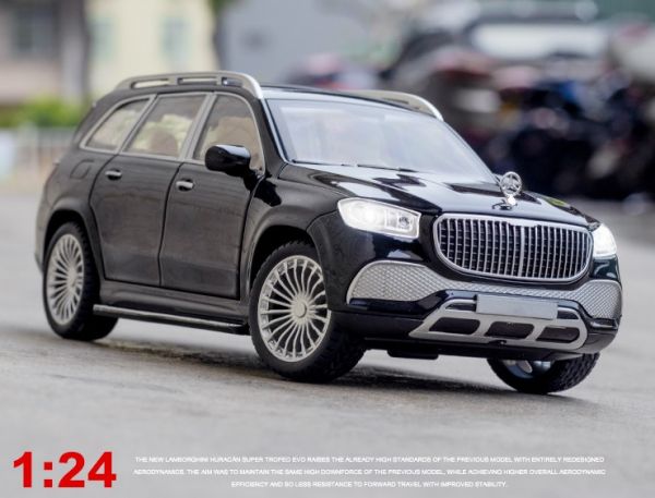 1/24 梅巴赫 GLS600 高仿真合金車 賓士 BENZ 旗艦休旅 