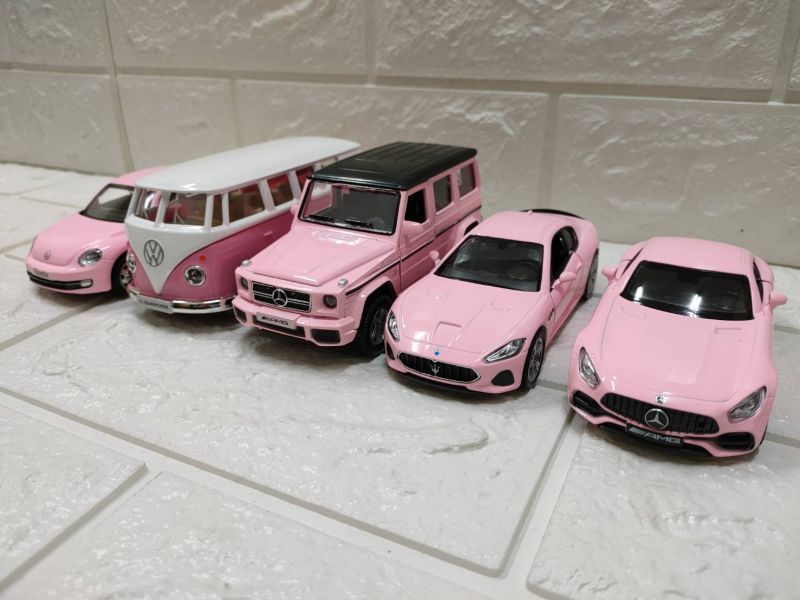 粉色軍團 1/36 合金車 G63 T1 瑪莎拉蒂 賓士 金龜車 
