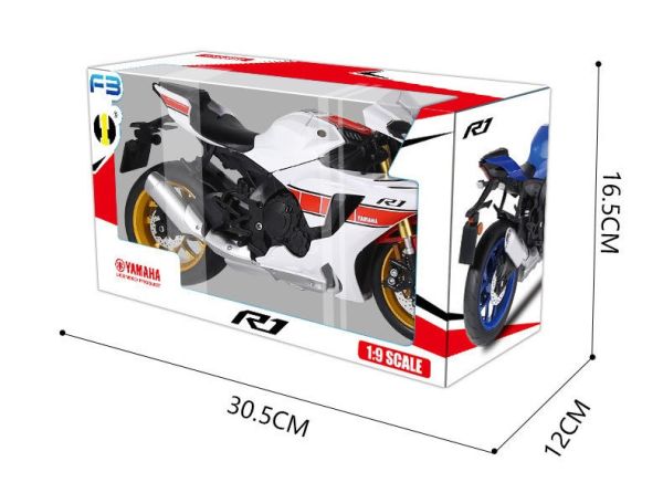 1:9 授權 YAMAHA 山葉 R1 重機模型 1/9 