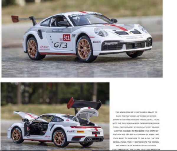 1/24 保時捷 911 GT3 賽道版 模型車 合金車 1:24 