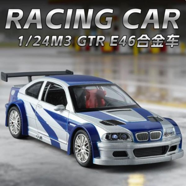 1:24 BMW E46 M3 GTR 合金車 1/24 