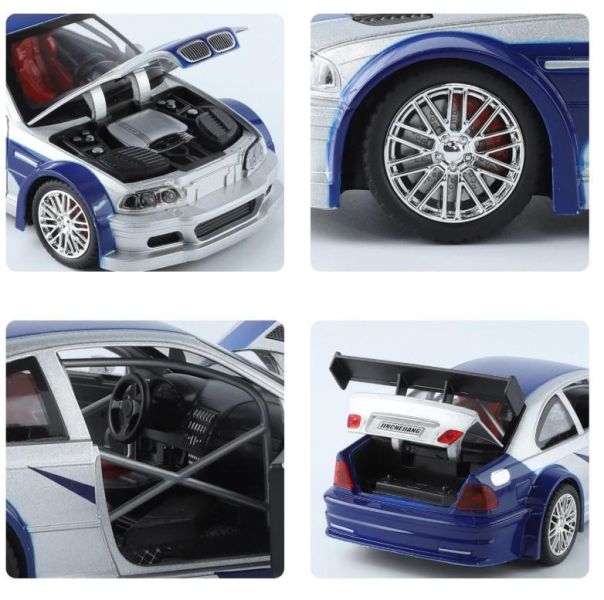 1:24 BMW E46 M3 GTR 合金車 1/24 