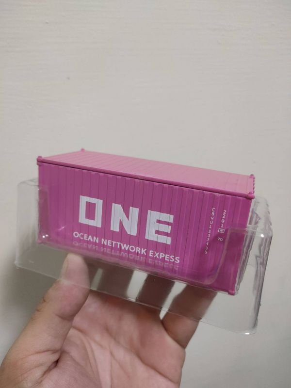 超合金 迷你貨櫃 高質感 長榮 ONE 貨櫃模型 