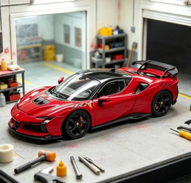 1:24 法拉利 SF90 XX 1/24 比美高 合金車 