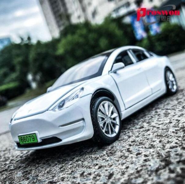 特斯拉 3 Tesla Model 3 1/32 1:32 合金車 迴力車 