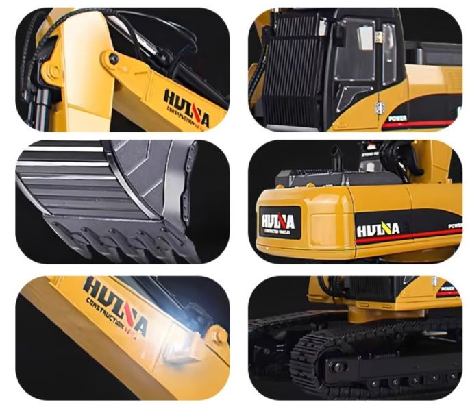 全合金 五頭 金屬挖土機 怪手 