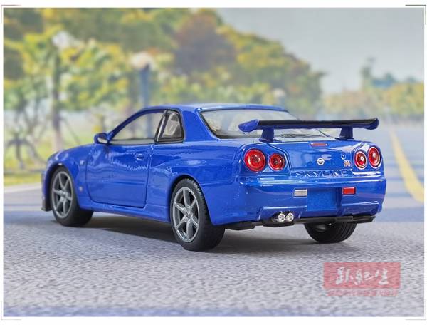 1/24 Welly 威利 尼尚 GTR R34 正版授權 1：24 合金車 
