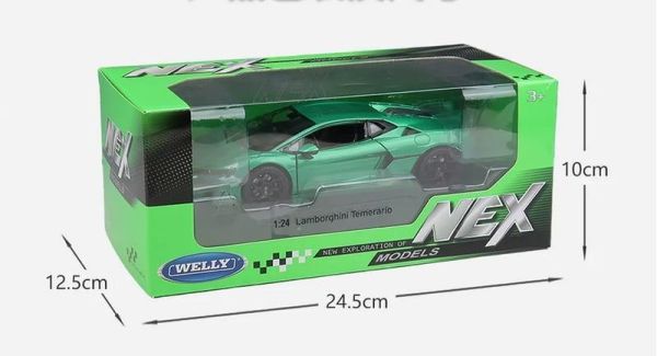 威利1:24 藍寶堅尼 Temerario 新小牛 小牛 1/24 合金車 