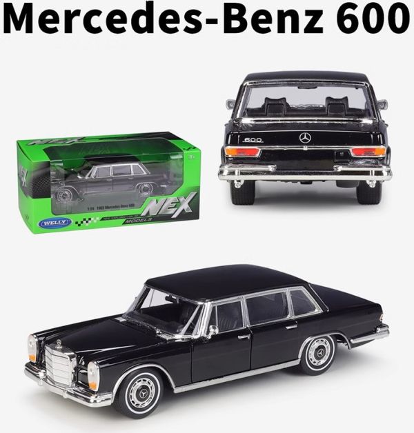 1/24 威利 賓士 S600 BENZ 合金車 1:24 1963 