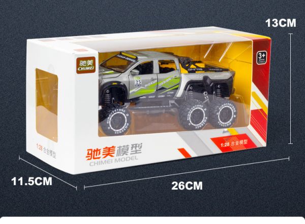 1/28 賓士 6X6 六輪 越野皮卡車 