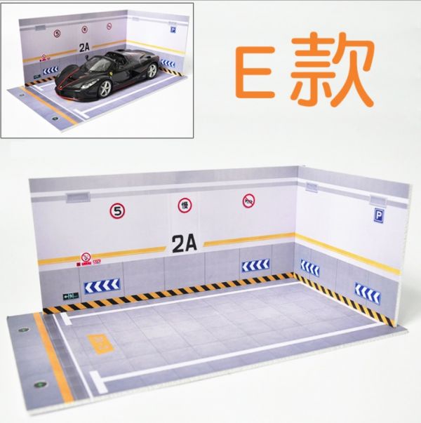 1/24 合金車 車庫 模型車庫 