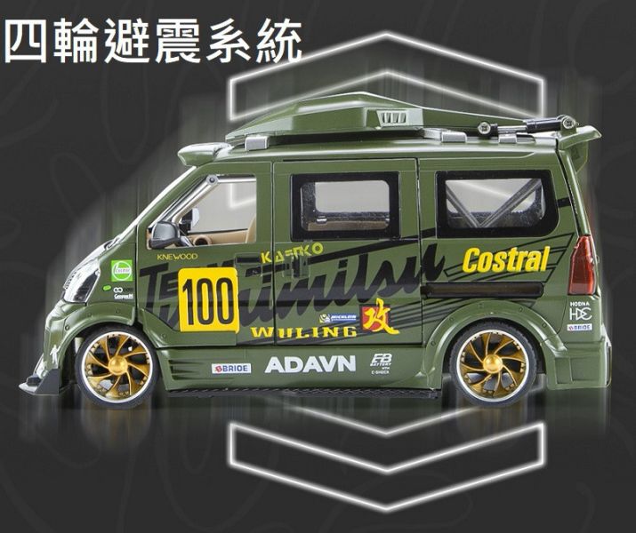 阿莎力 1/24 日式 爆走 小貨車 