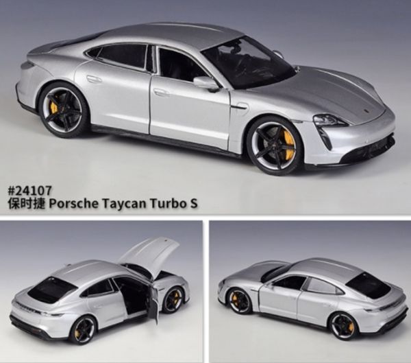 1/24 Welly 威利 保時捷 Taycan Turbo S 