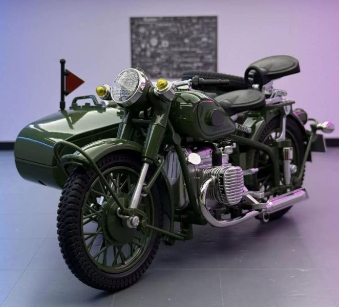 1/10 大型 復古三輪車 軍用車  邊車 側車 1:10 
