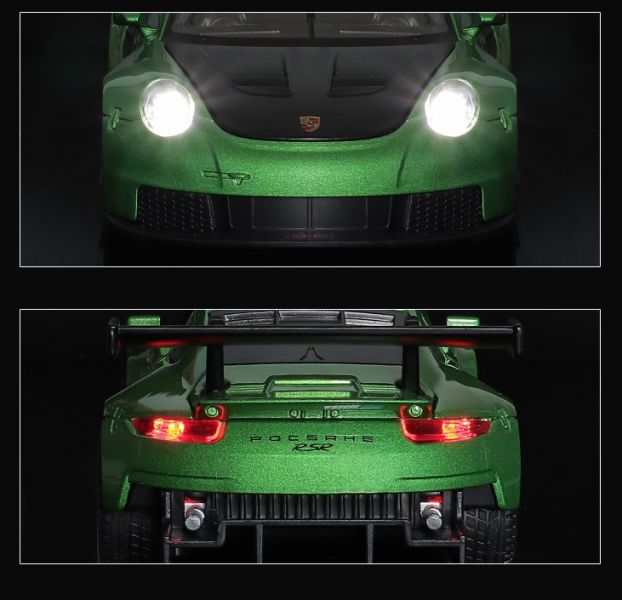 阿莎力 1/32 保時捷 911 RSR 1:32 合金車 