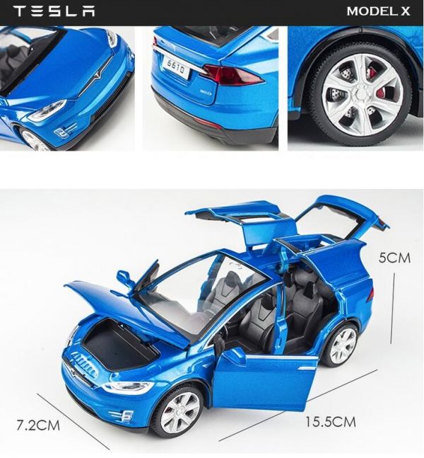 1:32 特斯拉 Model X 1/32 合金車 