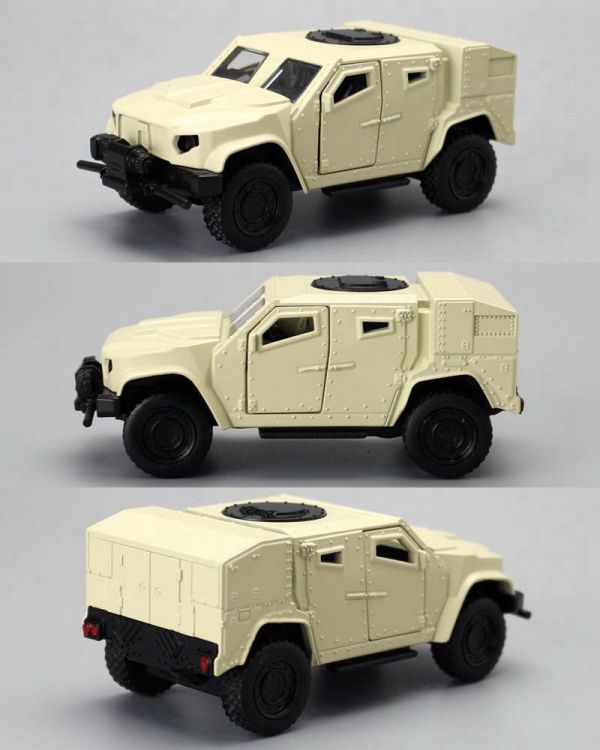 馬珂達 虎式軍用裝甲車 正版授權 1：36 1/36 合金車 迴力車 