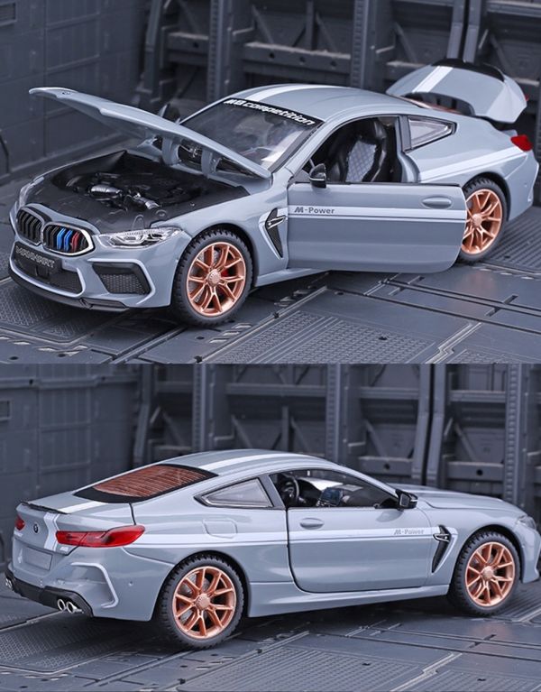 1/24 1:24 BMW M8 模型車 合金車 跑車 雷霆版 