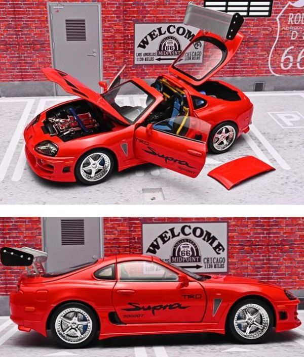 1/24 toyota 牛魔王 A80 Supra 1:24 合金車 