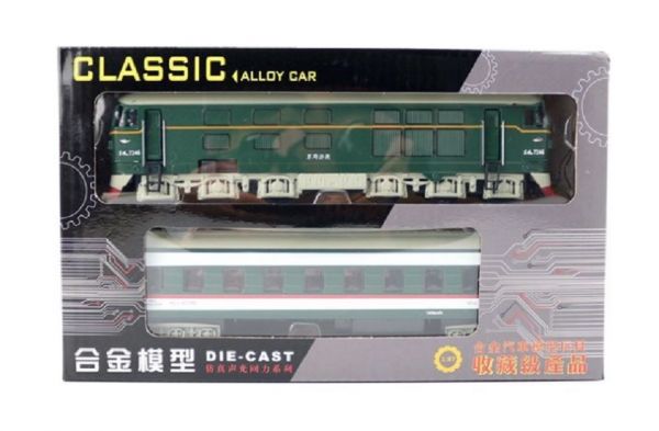 1/87 東風 火車 聯結式 回力聲光 復古 火車模型 