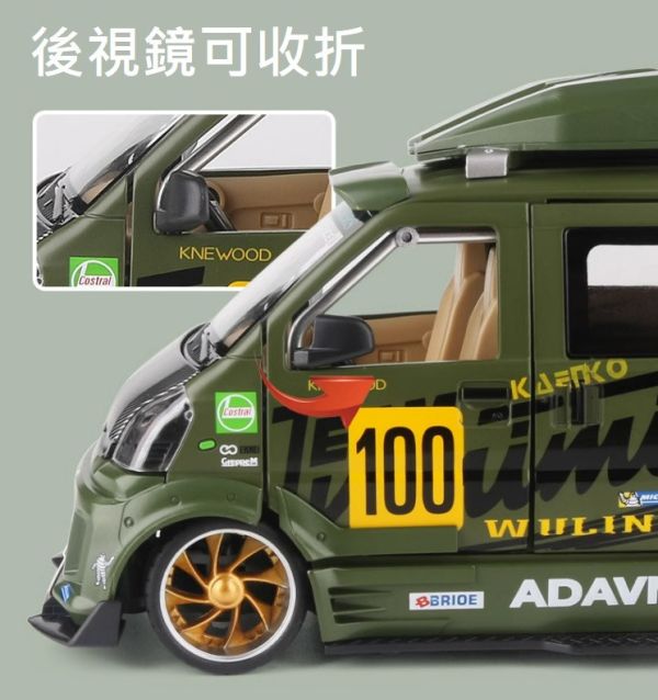 阿莎力 1/24 日式 爆走 小貨車 