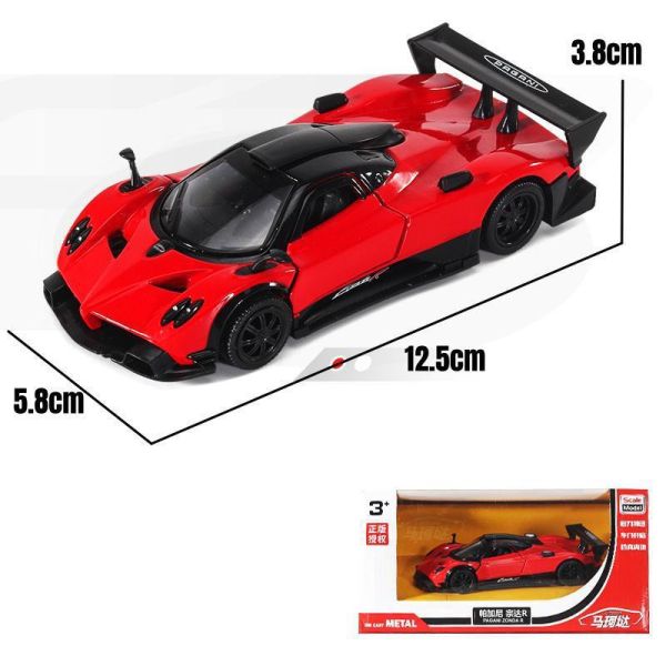 1:36 馬珂達 帕加尼 Zonda R 正版授權 1/36 合金車 迴力車 