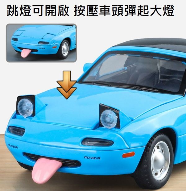 1:24 MAZDA MX5 仿真合金車 