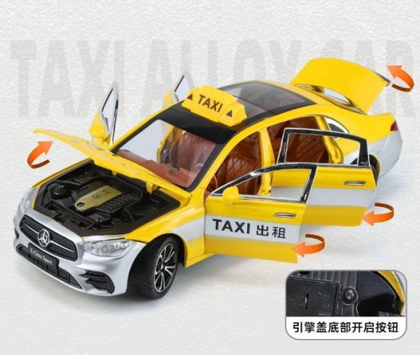 1:24 仿真 賓士 E300 計程車 1/24 