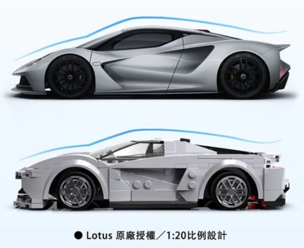 原廠授權 1/20 積木遙控車 積木車 蓮花 跑車 