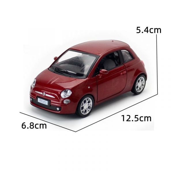彩珀 1:32 菲亞特 Fiat 500 1/32 模型車 合金車 