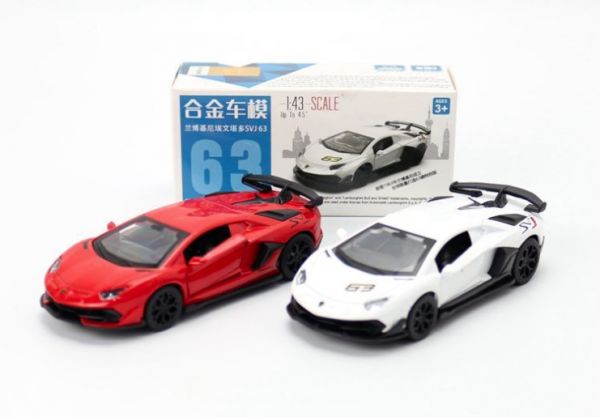 彩珀 藍寶堅尼 SVJ 63 賽車 1/43 1:44 N29 