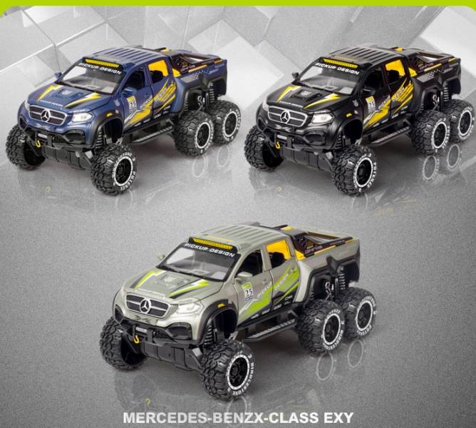  1/28 賓士 6X6 六輪 越野皮卡車 
