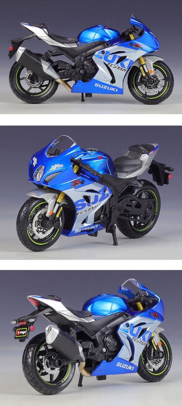 正版授權 Bburago 比美高 1/18 鈴木 SUZUKI GSX-R1000R 重機模型 仿賽 拉力車 