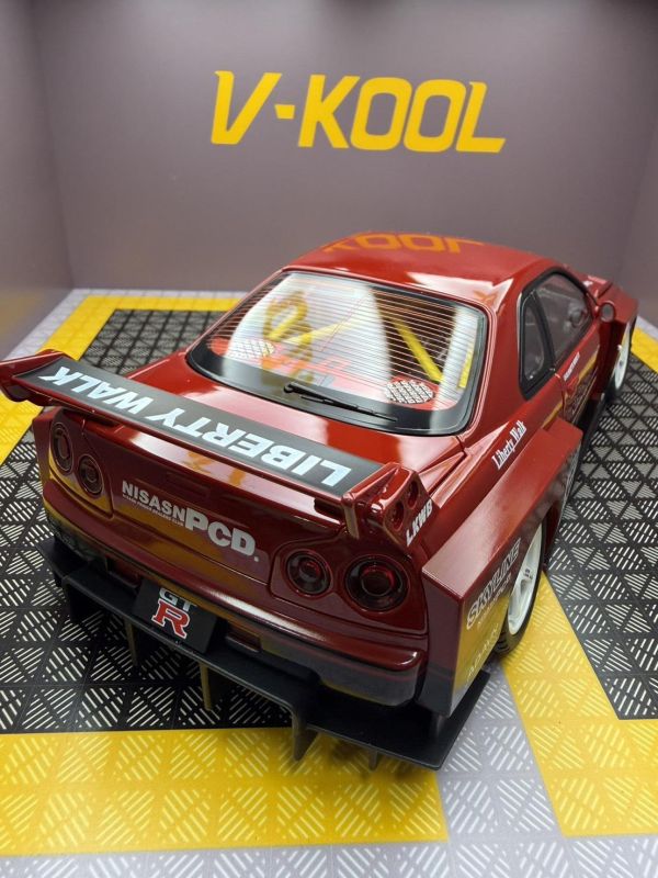1:18 爆走改裝版 GTR 合金車 