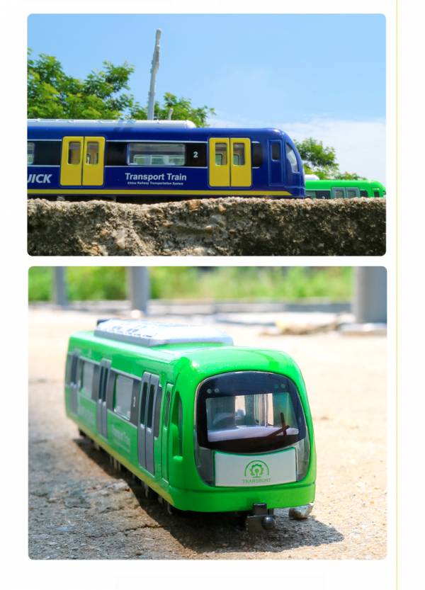 鎧威 2節合金地鐵 城市軌道 地鐵列車 金屬模型 火車模型 