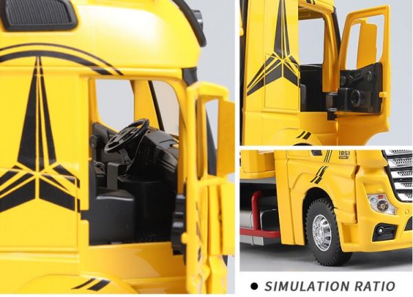 賓士1/24 拖車 卡車 合金模型 