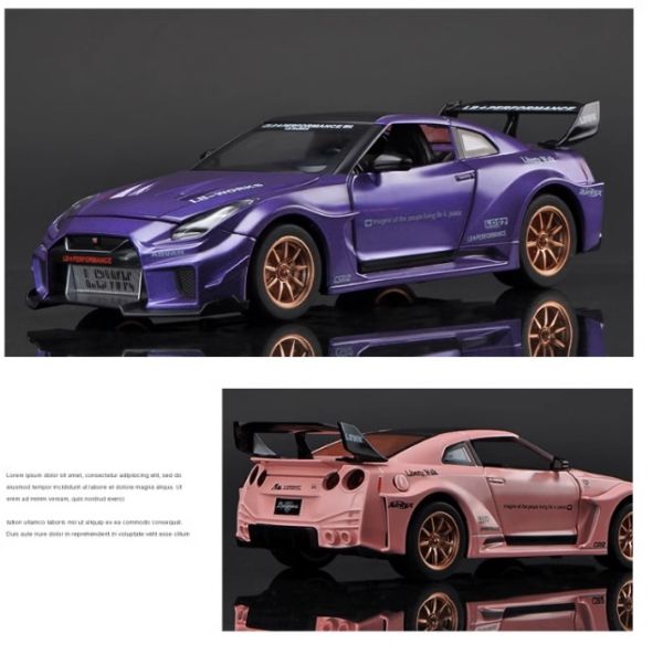 1/24 GTR 尼尚 GT-R CSR2 東瀛戰神 合金車 1:24 跑車 