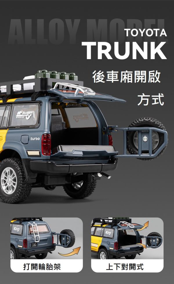 1:24 豐田 LAND CRUISER 蘭德酷路澤 合金車 