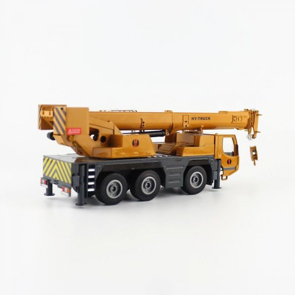 HY 1:50 吊車 起重機 工程車 合金模型 