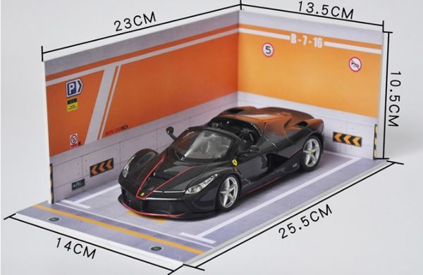 1/24 合金車 車庫 模型車庫 