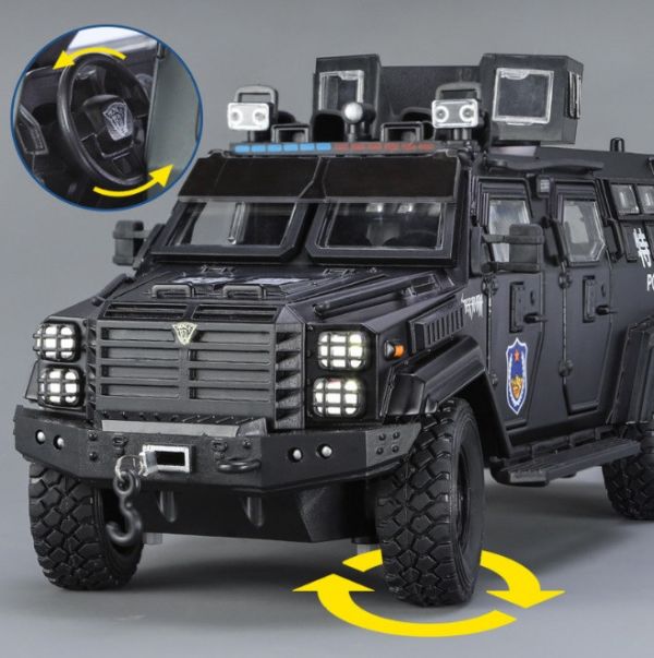 1/24 劍齒虎 警車 武裝車  合金車 