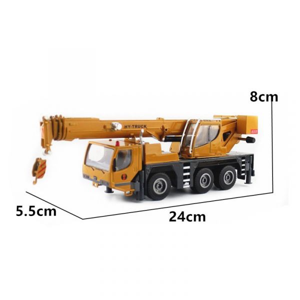 HY 1:50 吊車 起重機 工程車 合金模型 
