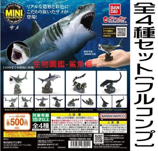 扭蛋 轉蛋 生物大圖鑑 mini 鯊魚篇 大鯊魚 魚 