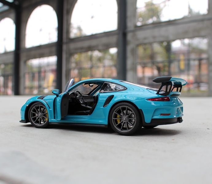 威利 保時捷 911 GT3 RS 1/24 合金車 